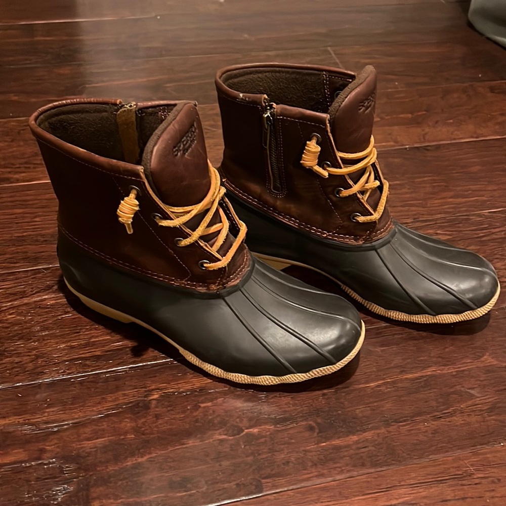 Sperry Duck Boots- Brown/Brown
